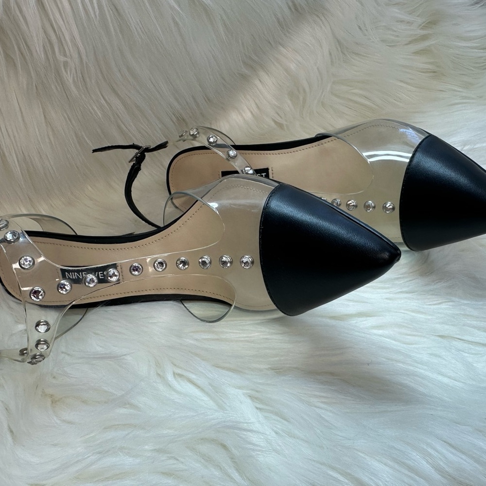 Nine West Black and Clear Women's Shoes
